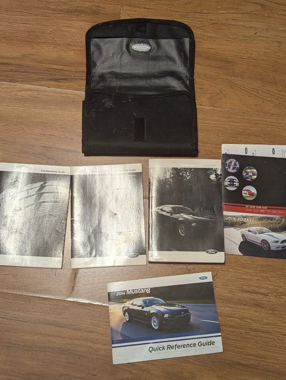 2014 Ford Mustang owners manual set with case OEM